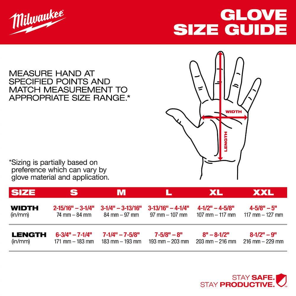 Milwaukee Small Red Lightweight Work Glove with Flexible Cuff - Image 3