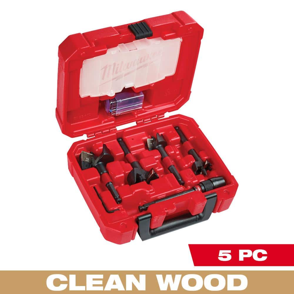 Milwaukee SWITCHBLADE Plumbers Self-Feed Bits Kit, 5-Piece (49-22-5100)