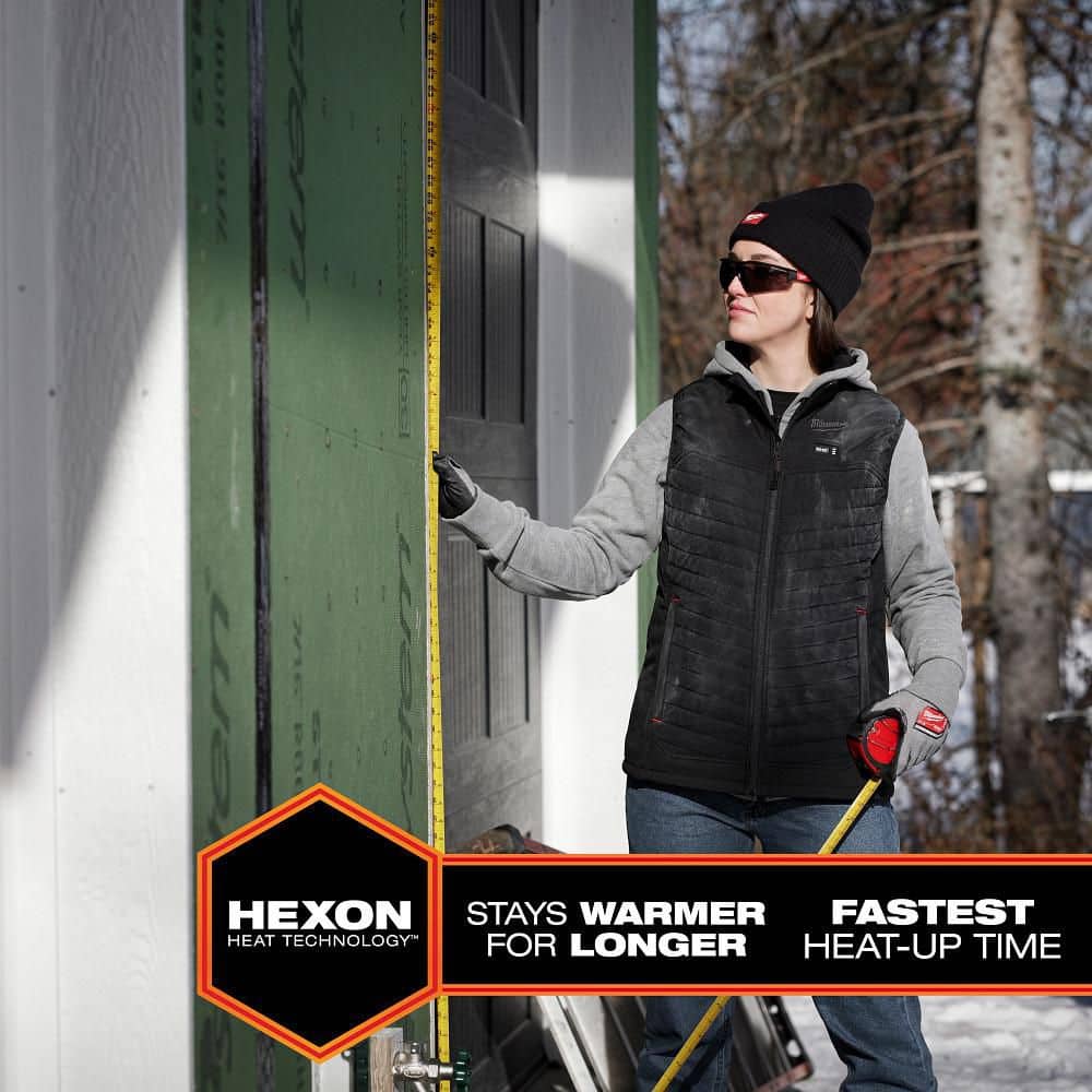 Milwaukee Women’s Large M12 12-Volt Lithium-Ion Cordless AXIS Gray Heated Vest Kit with (1) 2.0Ah Battery and Charger - Image 5