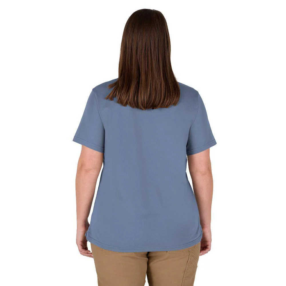 Milwaukee Women’s Large Blue GRIDIRON Short Sleeve Pocket T-Shirt - Image 7