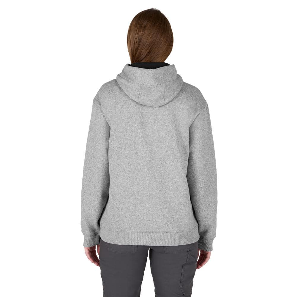Milwaukee Women’s Large Gray Midweight Cotton/Polyester Long-Sleeve Pullover Hoodie - Image 7