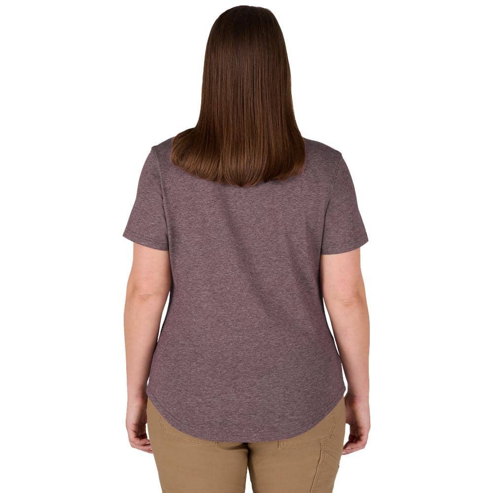 Milwaukee Women’s Large Purple FREEFLEX Short Sleeve Hybrid Work T-Shirt - Image 7