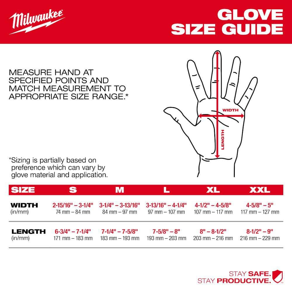 Milwaukee X-Large Anti-Vibration Cut Level 4 High Dexterity Nitrile Dipped Gloves - Image 3
