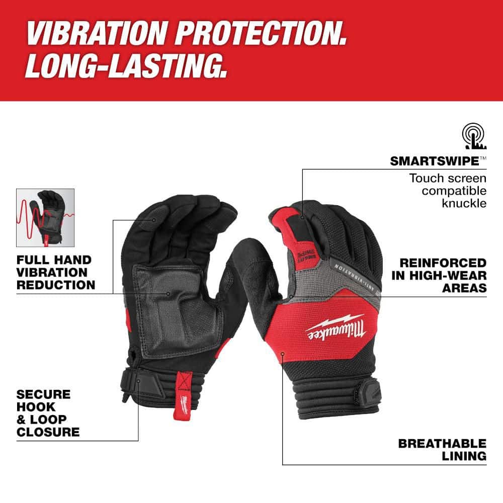 Milwaukee X-Large Anti-Vibration Work Glove - Image 2