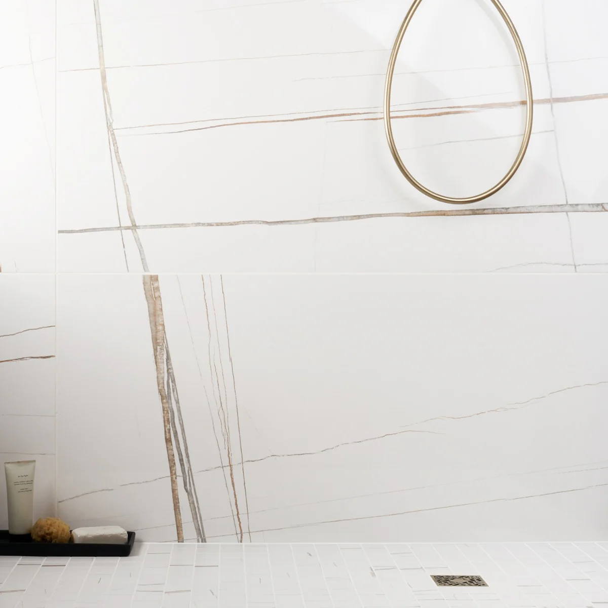 Minera Sahara Blanco White 24x48 Polished Porcelain Tile - Lux Tile - Image 14