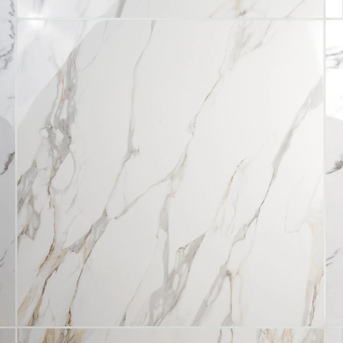 Minera Aurora Gold 48x48 Polished Porcelain Tile - Lux Tile - Image 7
