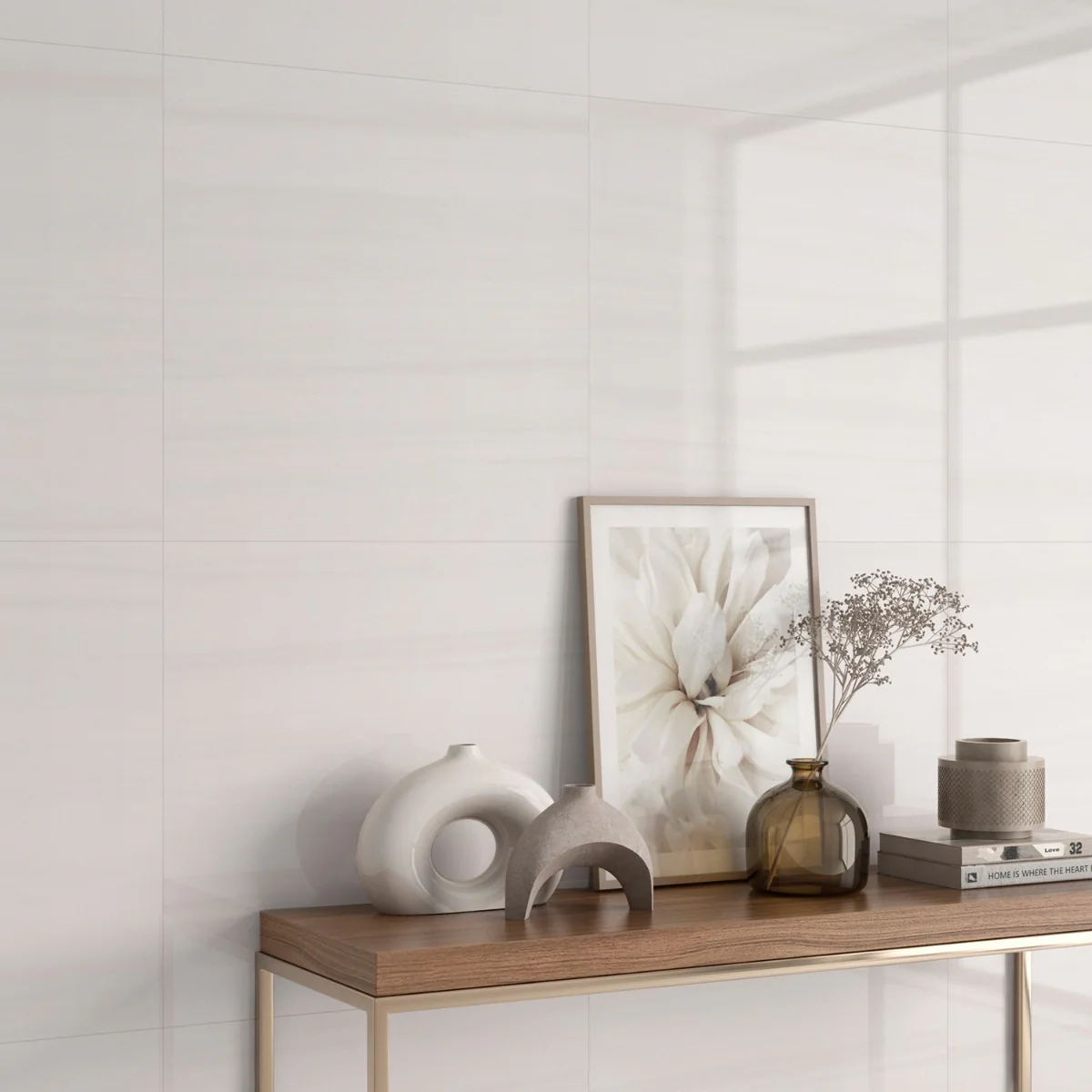 Minera Dolomite Warm White 24x24 Polished Porcelain Tile - Image 6