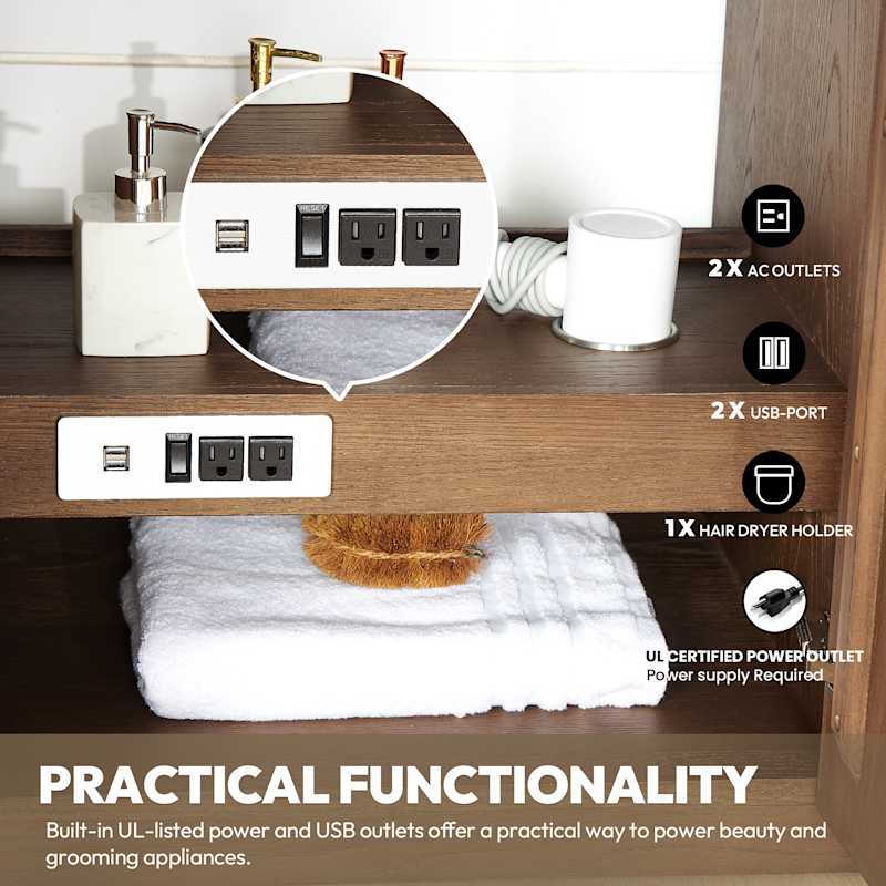 Miseno Oza 84" Free Standing Double Basin Vanity Set with Cabinet and Quartz Vanity Top – Aged Dark Brown Oak - Image 5
