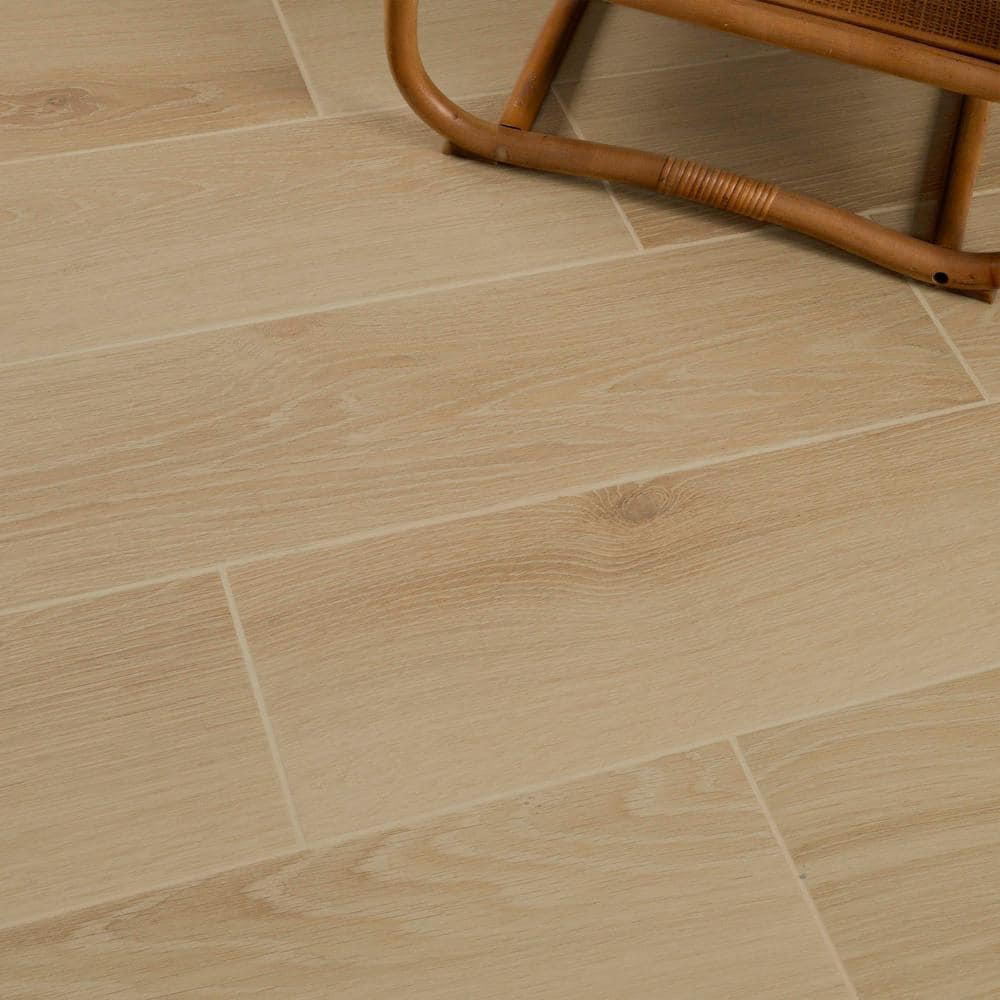 Modena Natural Beige 9 in. x 47 in. Matte Porcelain Floor and Wall Tile (12 sq. ft./Case) - Image 6