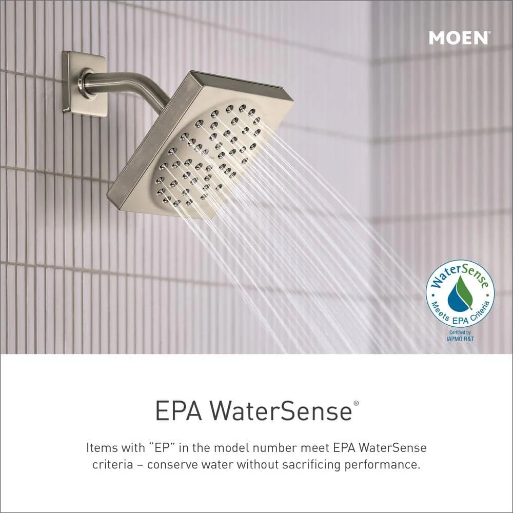 MOEN 1-Spray Eco-Performance 4 in. Hand Shower with 24 in. Slide Bar, Brushed Nickel - Image 3