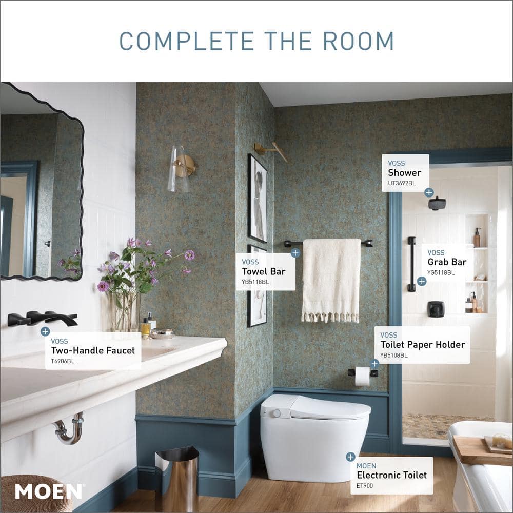 MOEN 2-Series Elongated Bidet Toilet in White - Advanced Cleansing & Stylish Design - Image 10