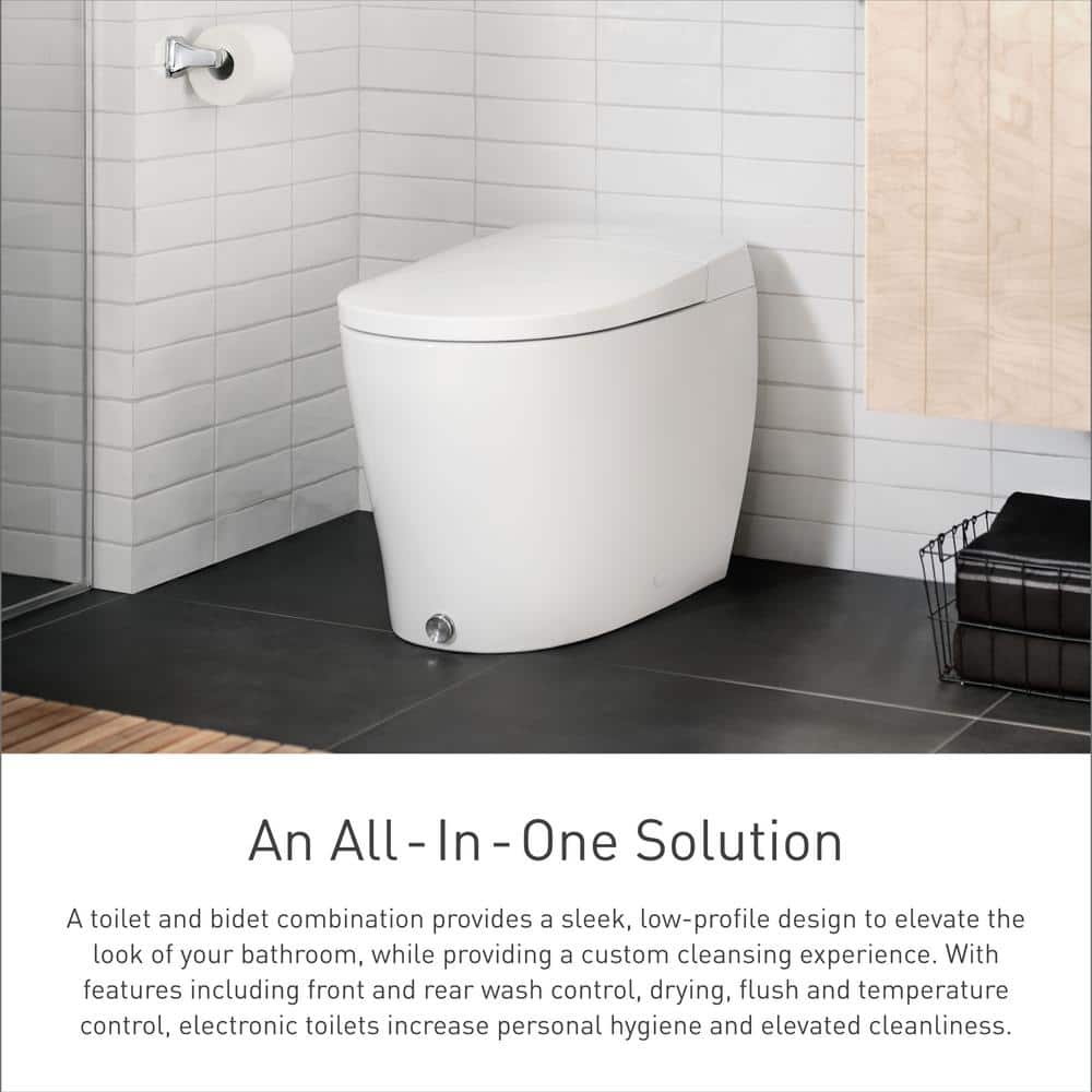 MOEN 2-Series Elongated Bidet Toilet in White - Advanced Cleansing & Stylish Design - Image 3