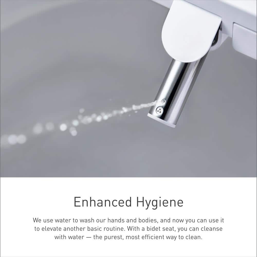 MOEN 3-Series Elongated Bidet Toilet in White with Heated Water and Remote Control - Image 5