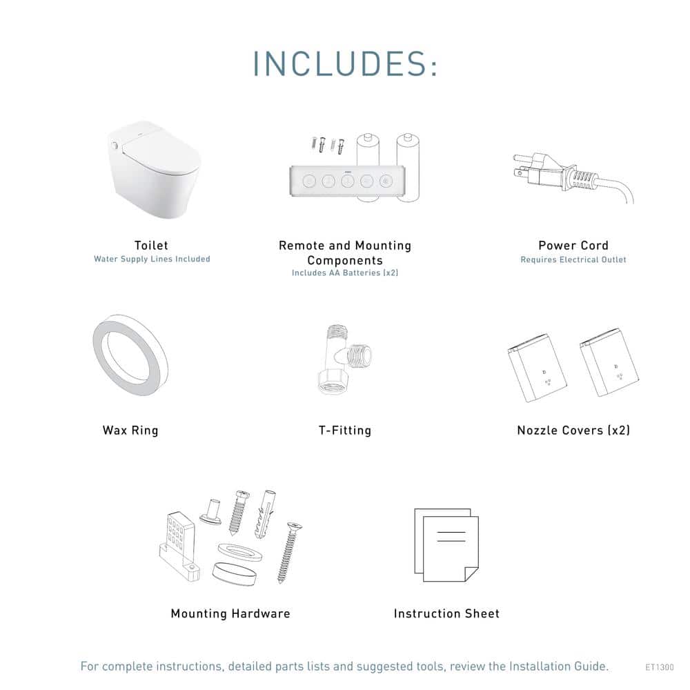 MOEN 3-Series Elongated Bidet Toilet in White with Heated Water and Remote Control - Image 6