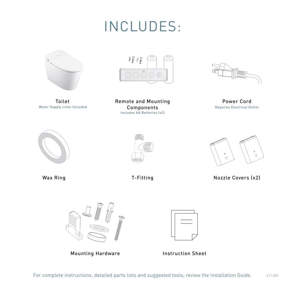 MOEN 3-Series Elongated Bidet Toilet in White with Heated Water and Remote Control - Image 9