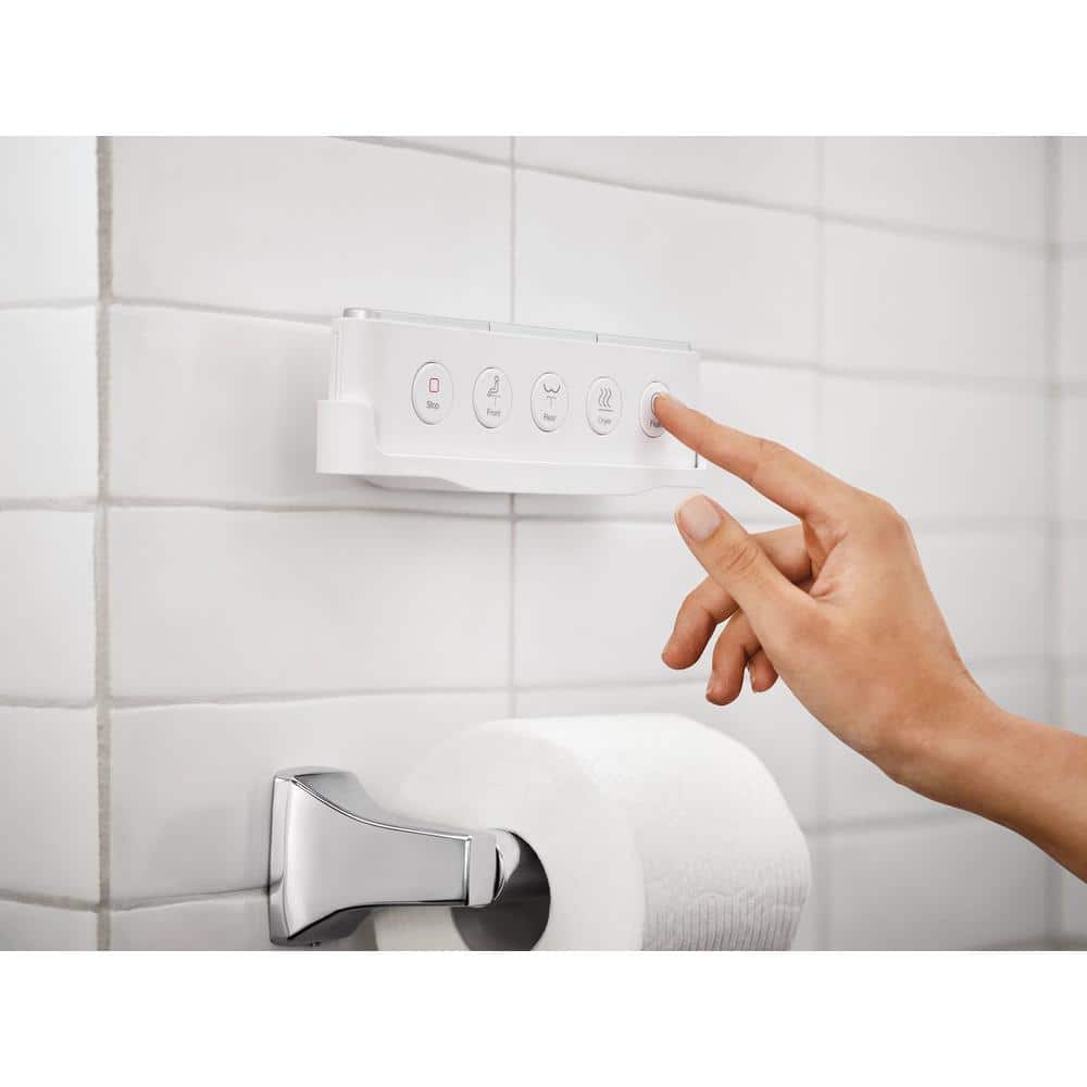 MOEN 5-Series Elongated Bidet Toilet in White with Built-in Cleansing Functions - Image 10