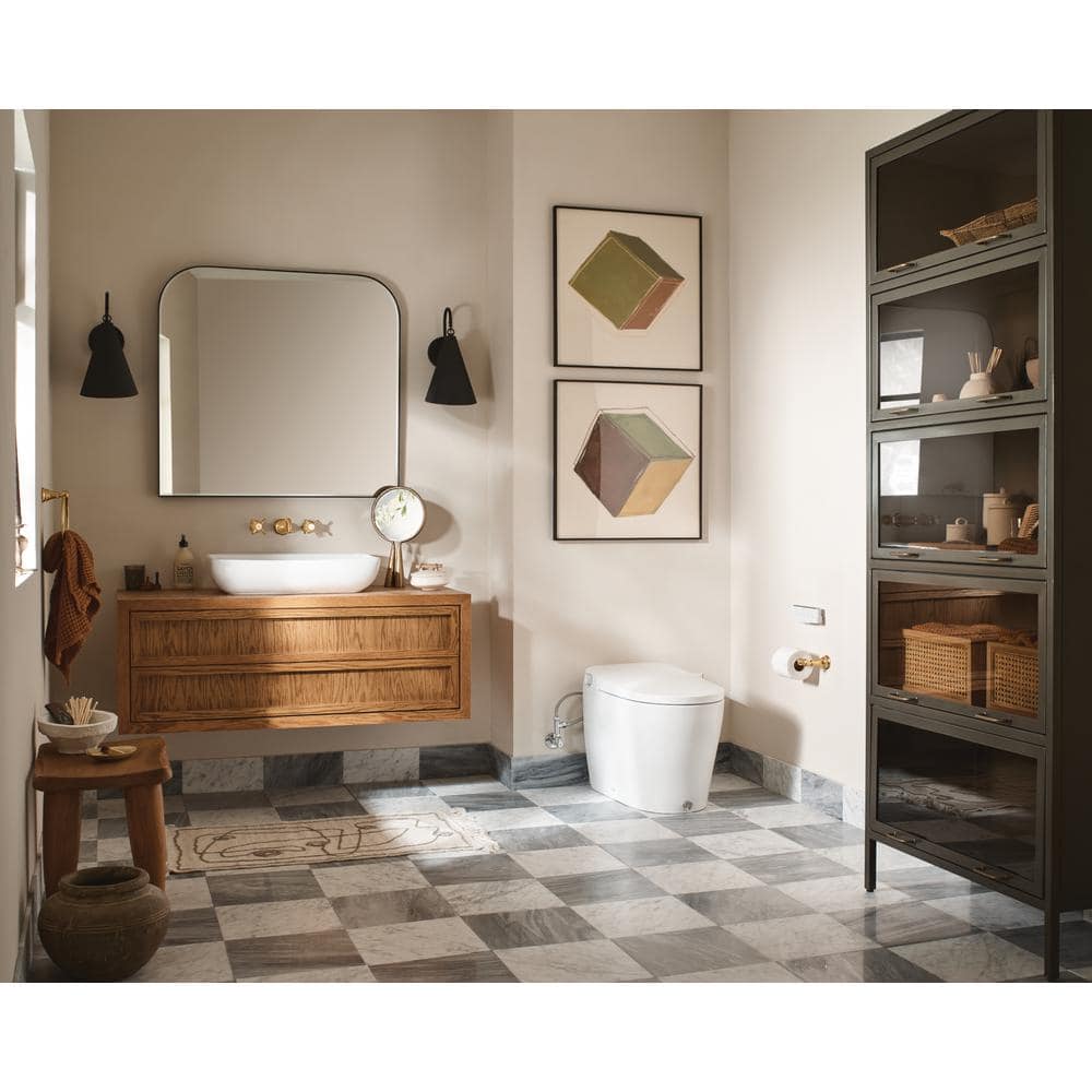MOEN 5-Series Elongated Bidet Toilet in White with Built-in Cleansing Functions - Image 2