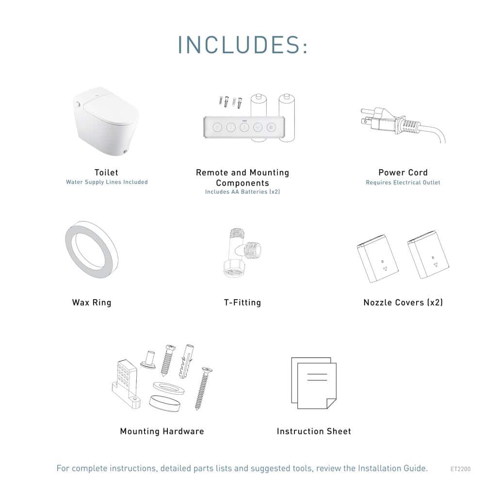 MOEN 5-Series Elongated Bidet Toilet in White with Built-in Cleansing Functions - Image 9