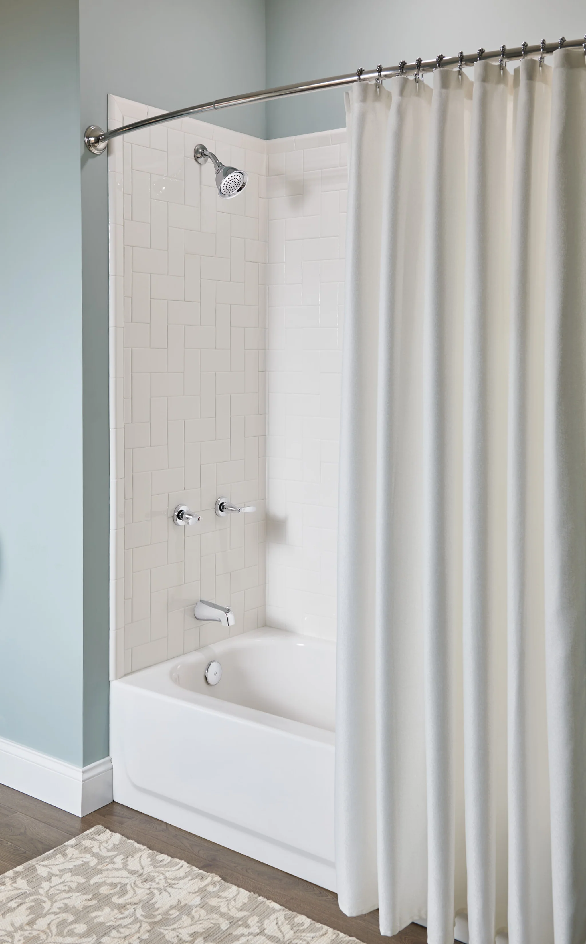 Moen Adler 2-Handle 1-Spray Tub and Shower Faucet with Valve in Chrome (Valve Included)