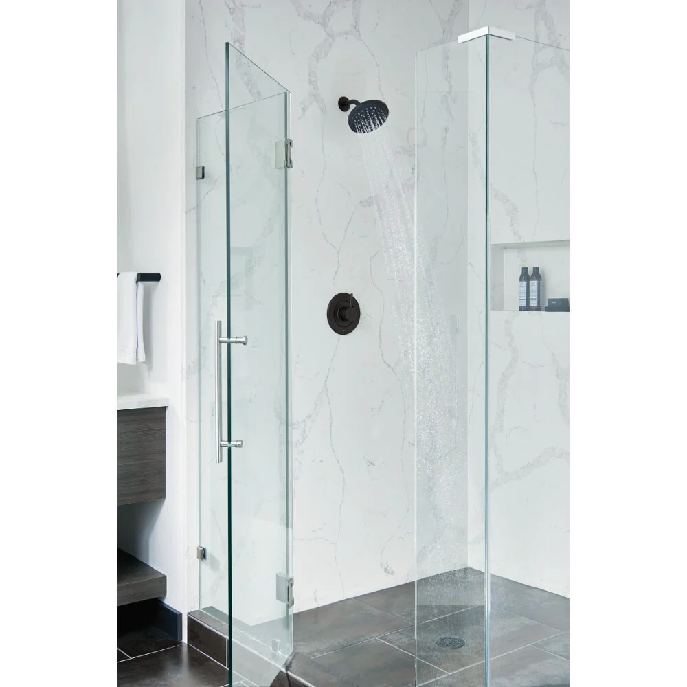 Moen Align Matte Black 1-Handle Shower Faucet Trim, Valve Required (T2192NHBL) - Image 2