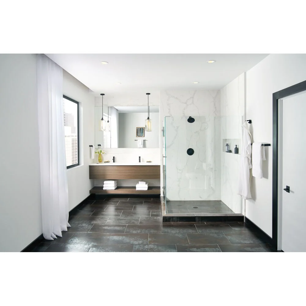 Moen Align Matte Black 1-Handle Shower Faucet Trim, Valve Required (T2192NHBL) - Image 3