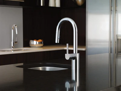 Moen Align Single-Handle Pull-Down Kitchen Faucet with Reflex and Power Clean, Matte Black - Image 4
