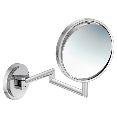 Moen Arris 13.85-in x 8.9-in Chrome Double-Sided Magnifying Wall-Mounted Vanity Mirror - Image 3