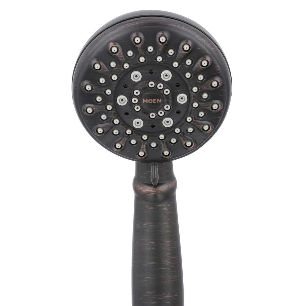 MOEN Banbury 5-Spray 4 in. Single Wall Mount Handheld Adjustable Shower Head in Mediterranean Bronze - Image 4