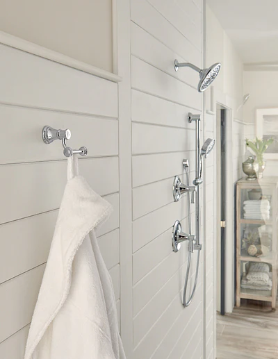 Moen Belfield Double Hook Polished Nickel Towel Hook - Image 3