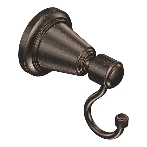 Moen Bradshaw Single Robe/Towel Hook in Oil-Rubbed Bronze, DN3603ORB