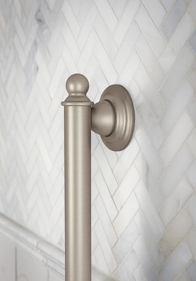 Moen Brantford 24-in Brushed Nickel Wall Mount (ADA Compliant) Grab Bar - Image 2