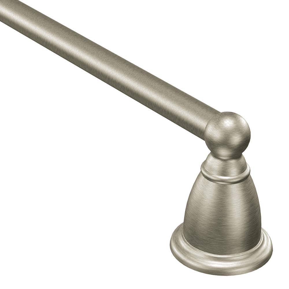 Moen Brantford 3-Piece Bathroom Hardware Set with 24 in. Towel Bar, Paper Holder & Towel Ring, Brushed Nickel - Image 3