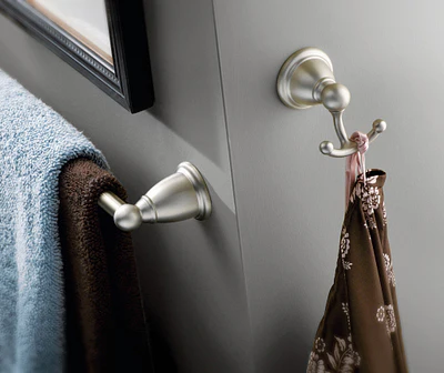 Moen Brantford Double Robe Hook, Brushed Nickel - Image 4