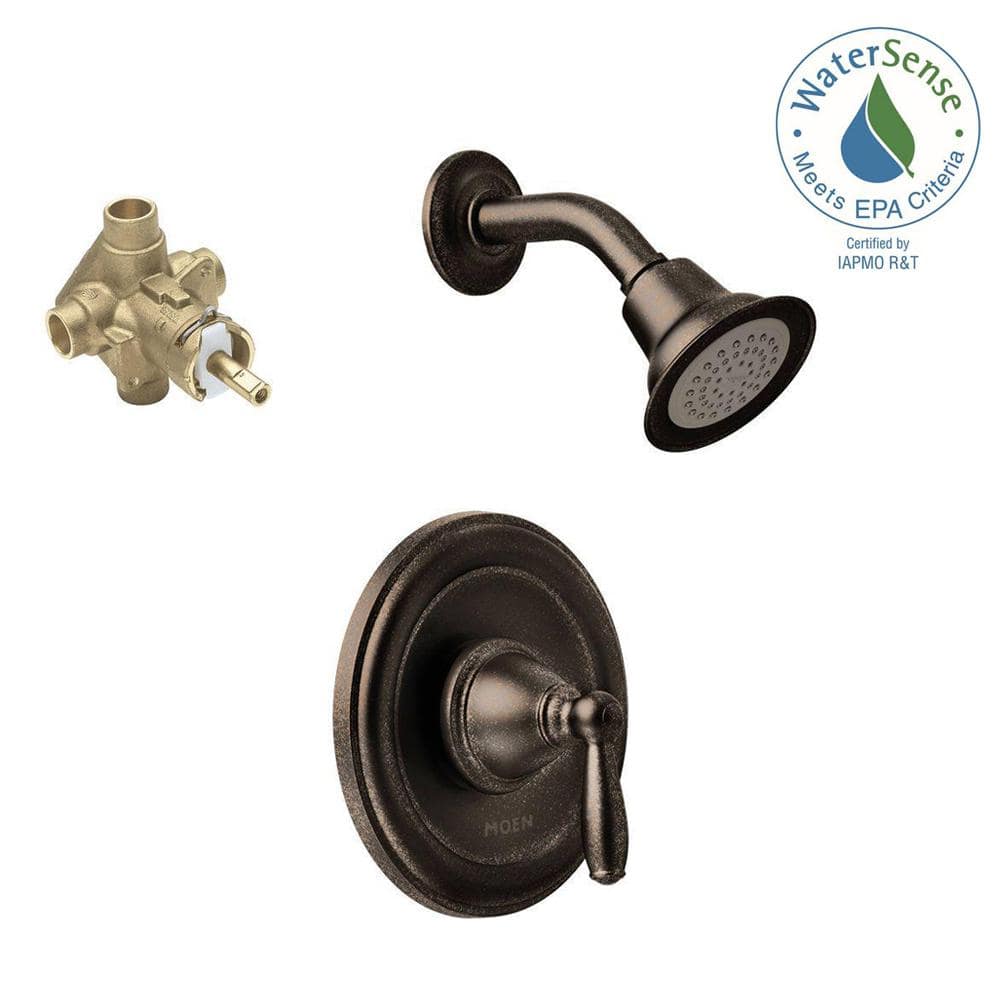Moen Brantford Single-Handle 1-Spray Posi-Temp Shower Faucet Trim Kit with Valve, Oil Rubbed Bronze (Valve Included) - Image 4