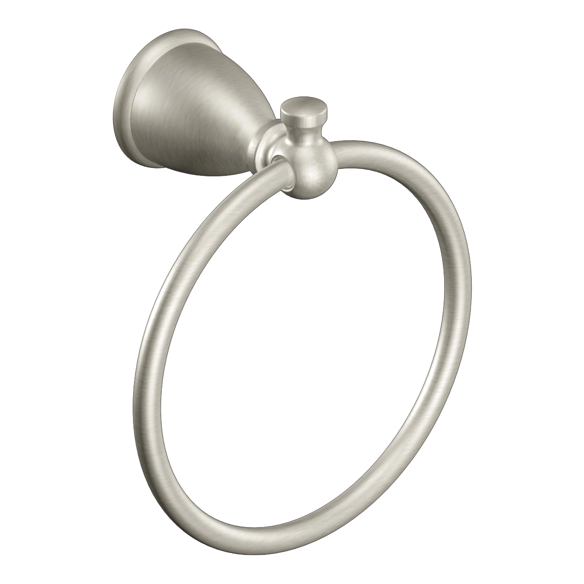 Moen Caldwell 3-Piece Decorative Bathroom Hardware Set, Brushed Nickel - 18-in Towel Bar, Pivoting Toilet Paper Holder, Towel Ring - Image 4