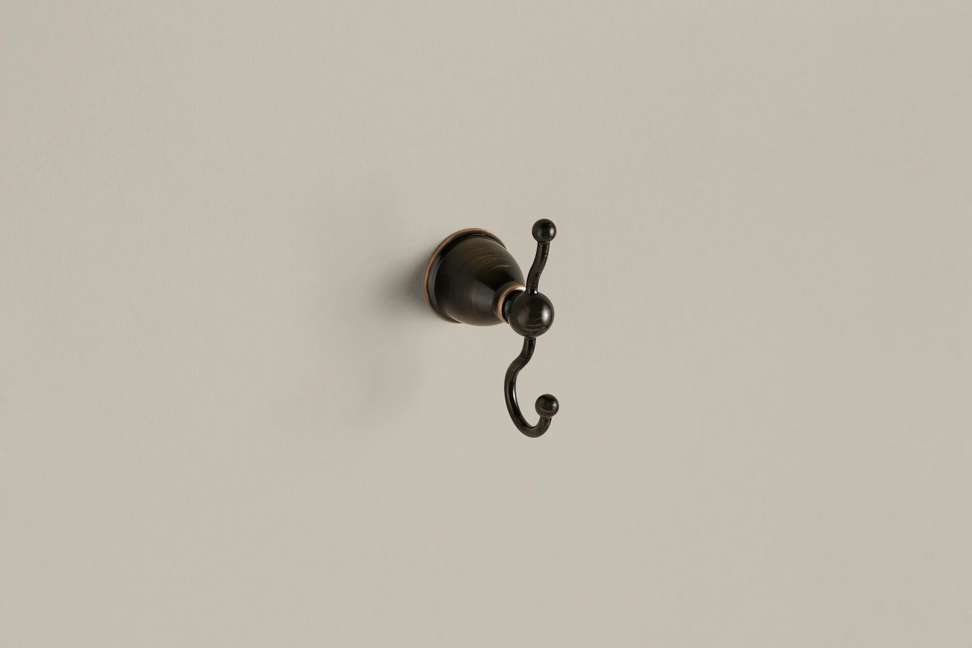Moen Caldwell Double Hook Mediterranean Bronze Towel Hook, Wall-Mount - Image 4