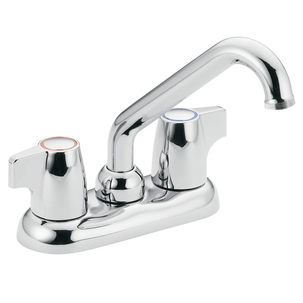 Moen Chateau Chrome 2-Handle Deck-Mount Utility Faucet - Image 2