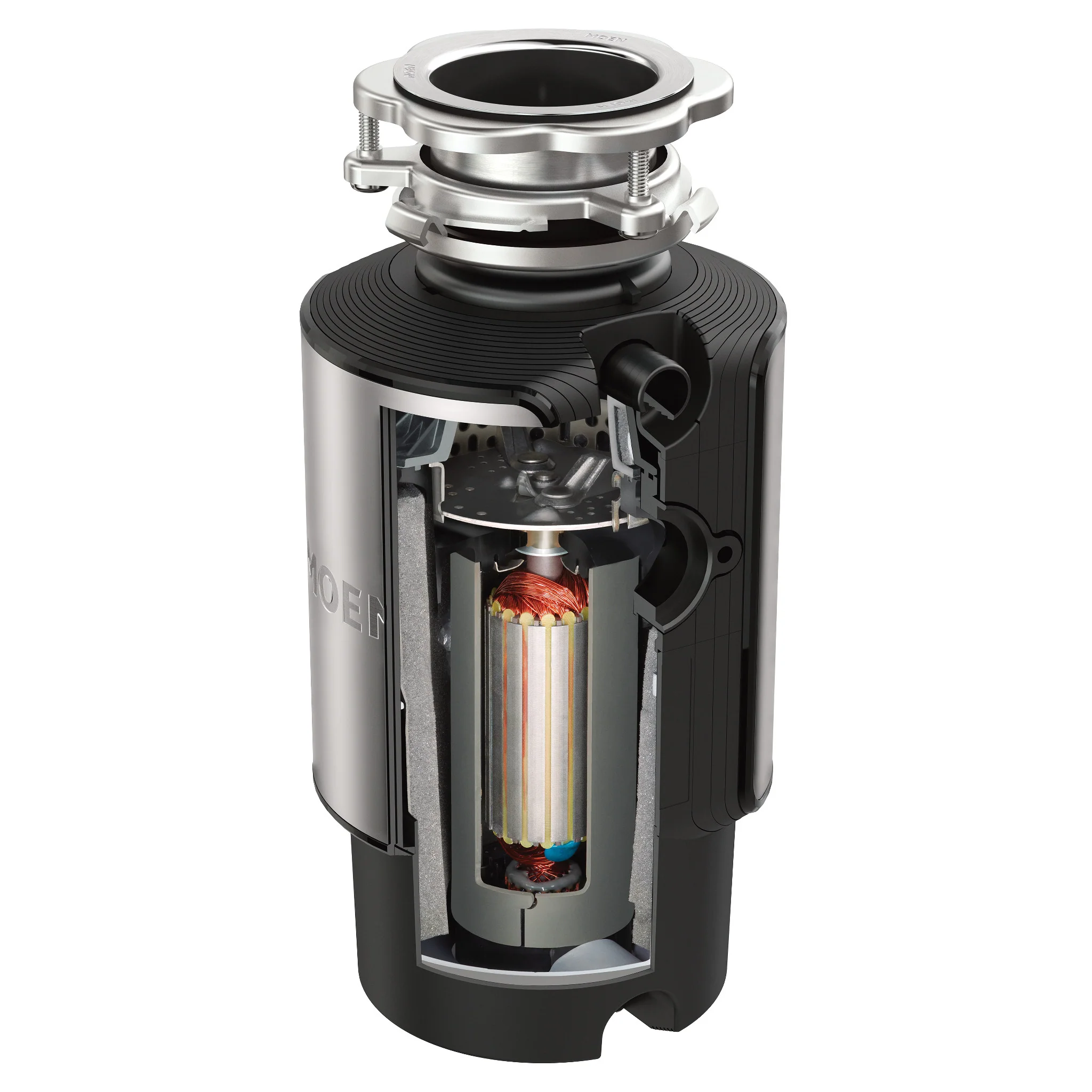 MOEN Chef Series 1 HP Continuous Feed Garbage Disposal with Sound Reduction and Universal Mount - Image 4