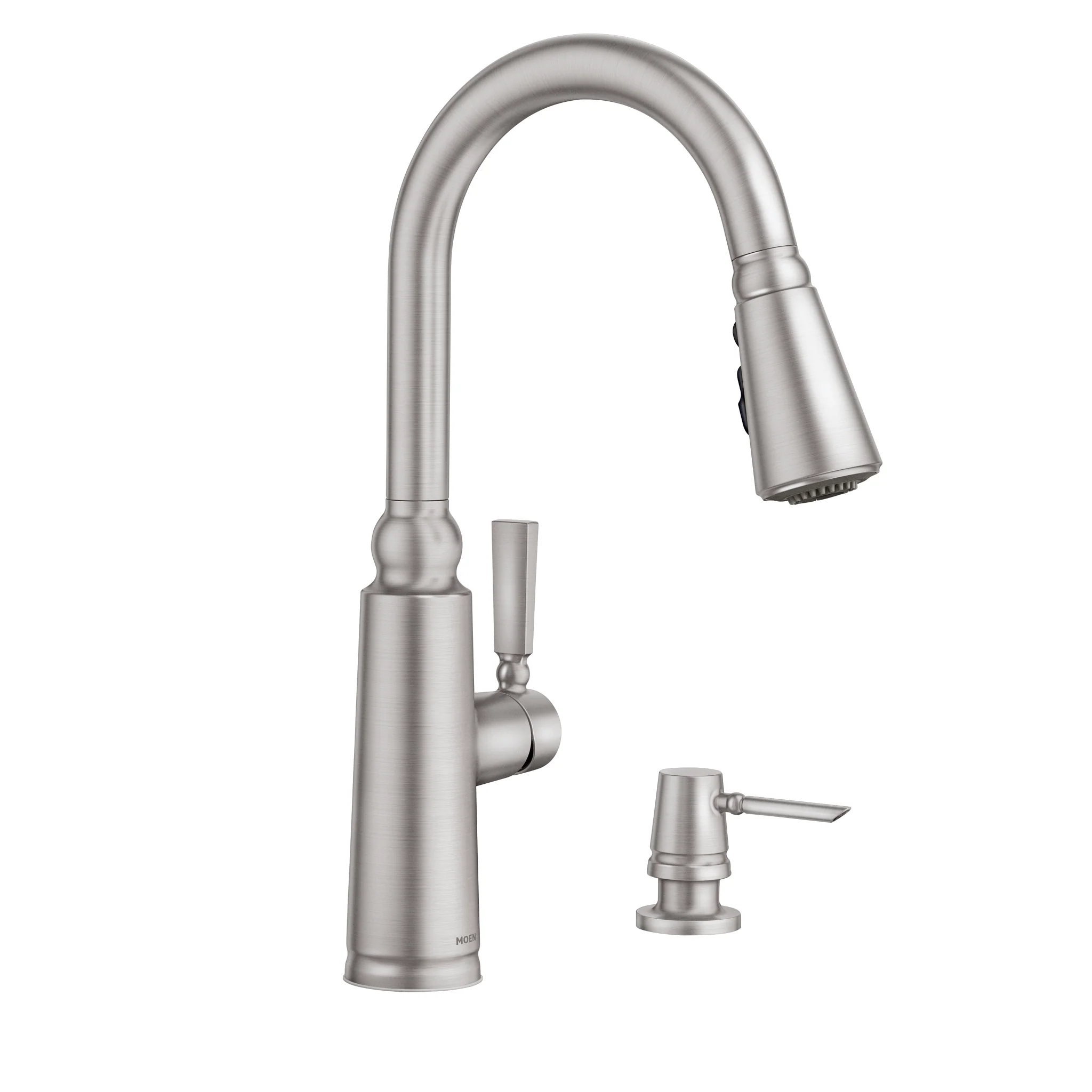 Moen Coretta Single-Handle Pull-Down Sprayer Kitchen Faucet with Reflex and Power Boost, Spot Resist Stainless