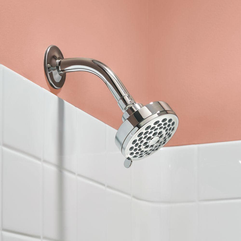 MOEN Eos 3-Spray 3.8 in. Single Wall Mount Fixed Shower Head in Chrome (1.75 GPM) - Image 5