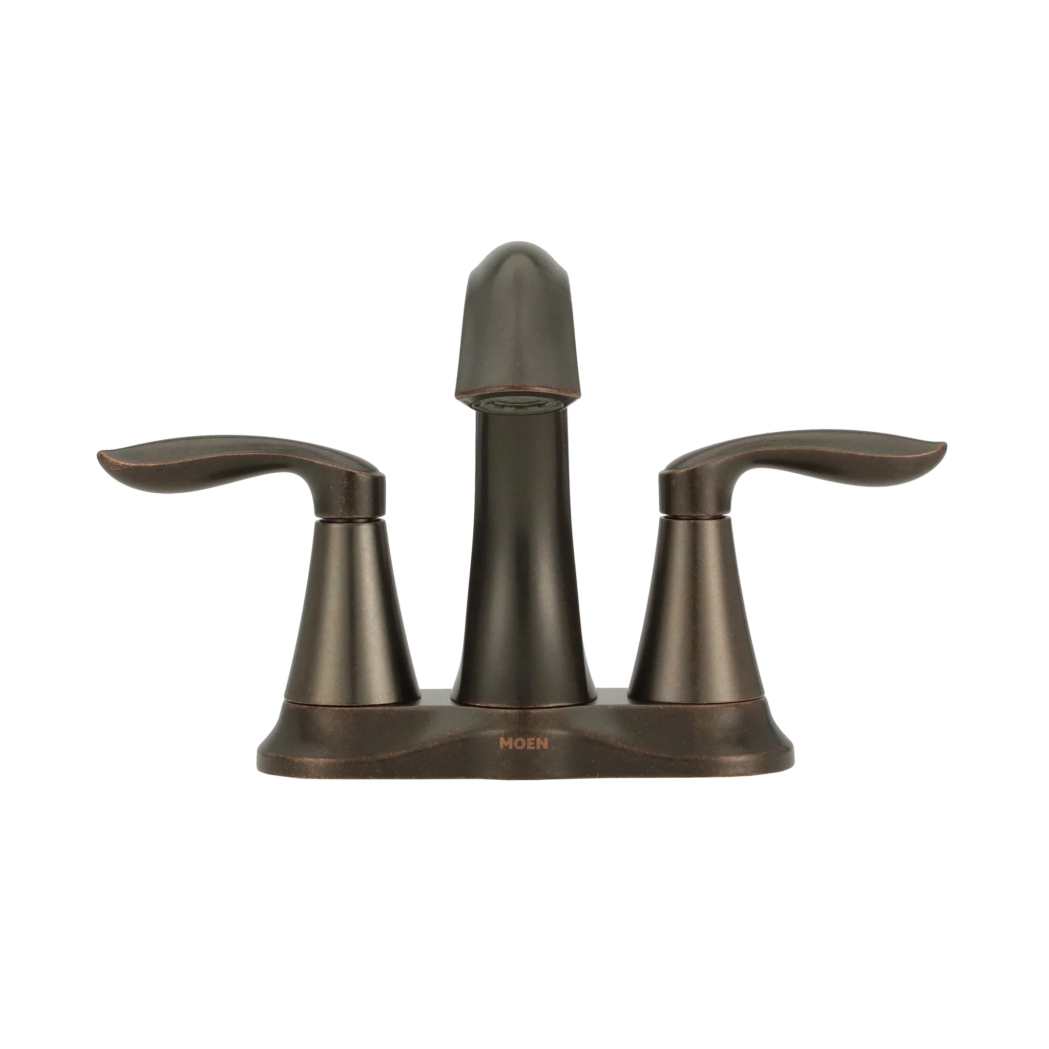 Moen Eva Brushed Nickel 2-Handle 4-in Centerset WaterSense Bathroom Sink Faucet with Drain - Image 6