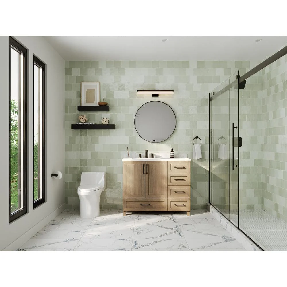 Moen Genta Collection 24-in Matte Black Wall-Mount Single Towel Bar - Image 5