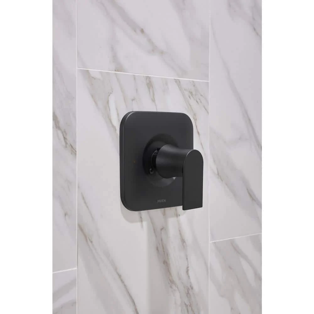 Moen Genta Single-Handle 1-Spray Tub and Shower Faucet in Matte Black, Valve Included (82760BL) - Image 7