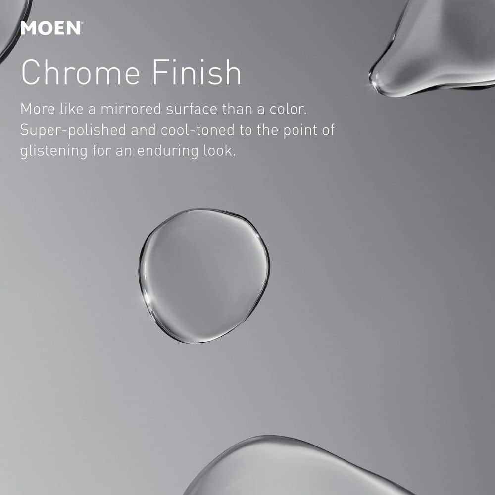 Moen Genta Single Hole Single-Handle Bathroom Faucet in Chrome with Drain Kit (2-Pack) - Image 6
