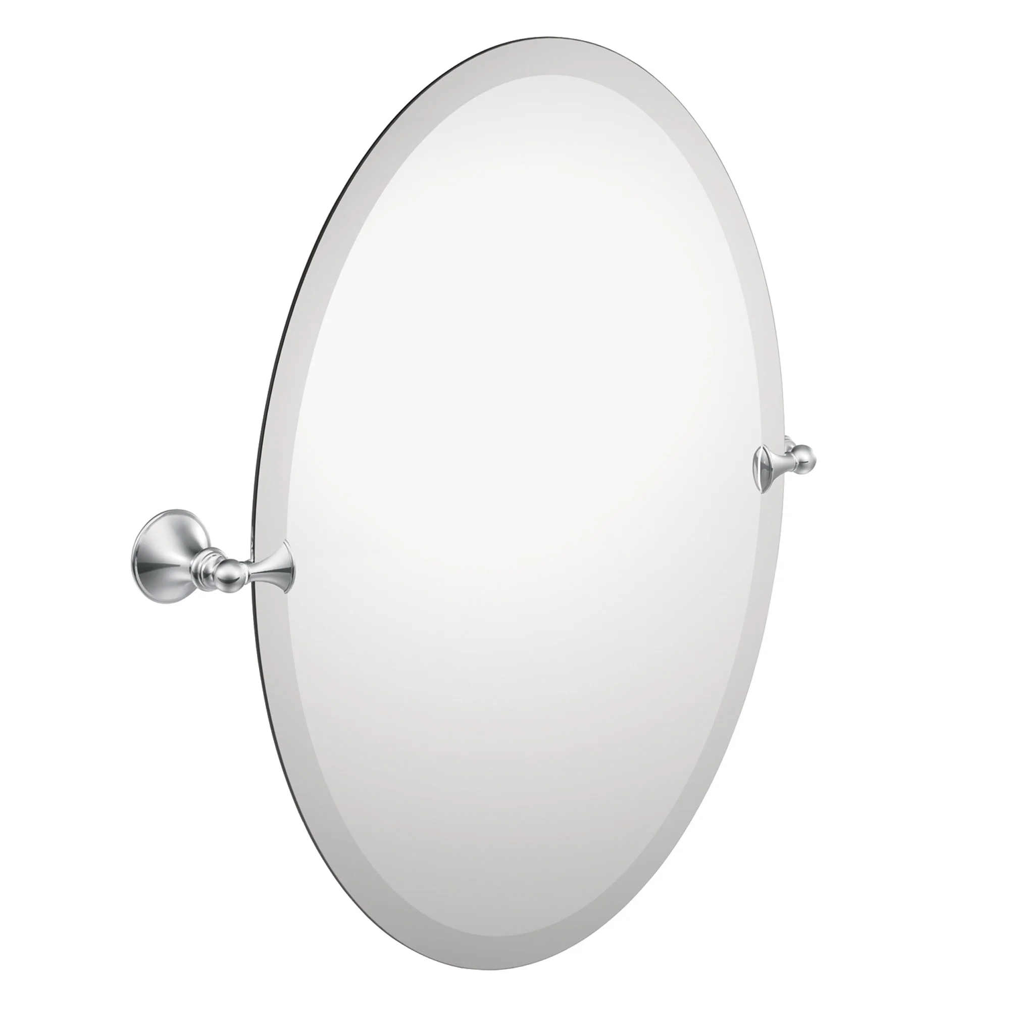 Moen Glenshire 26 in. x 22 in. Frameless Pivoting Wall Mirror in Chrome