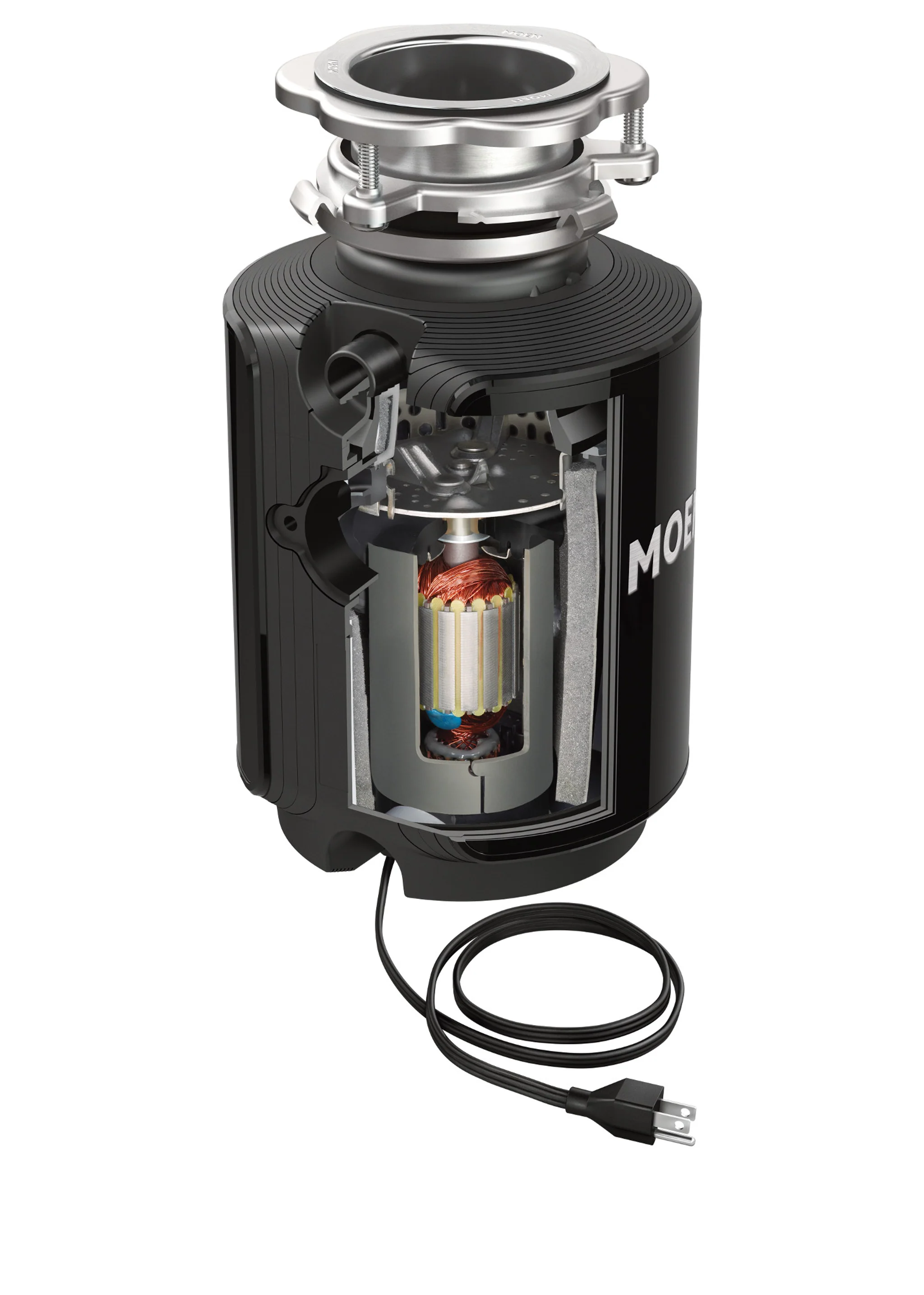 Moen GX Series GXS75C 3/4-HP Continuous-Feed Garbage Disposal with SoundSHIELD - Image 4