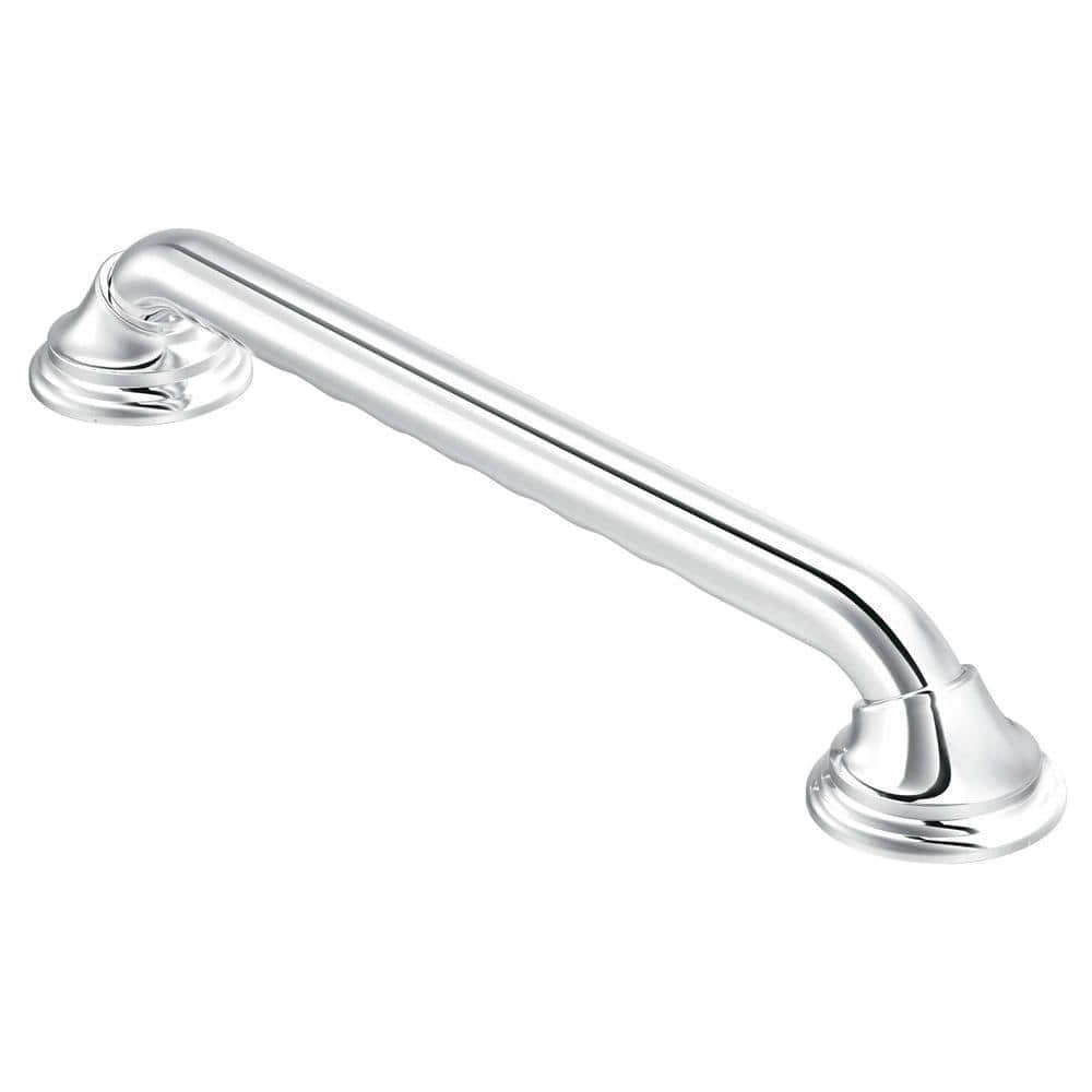 Moen Home Care 36 in. x 1-1/4 in. Concealed Screw Grab Bar with SecureMount and Curl Grip in Chrome