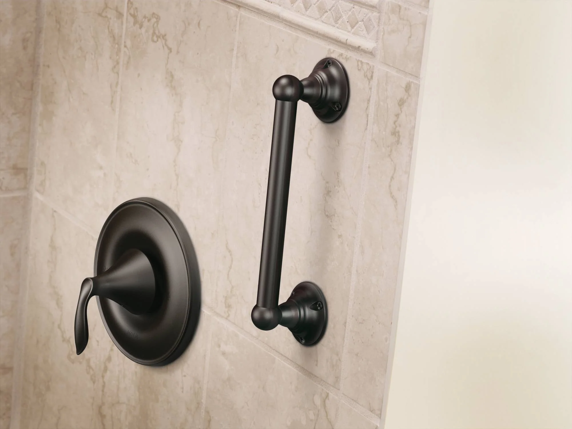 Moen Home Care 9-in Old World Bronze Wall Mount Grab Bar, ADA Compliant - Image 2