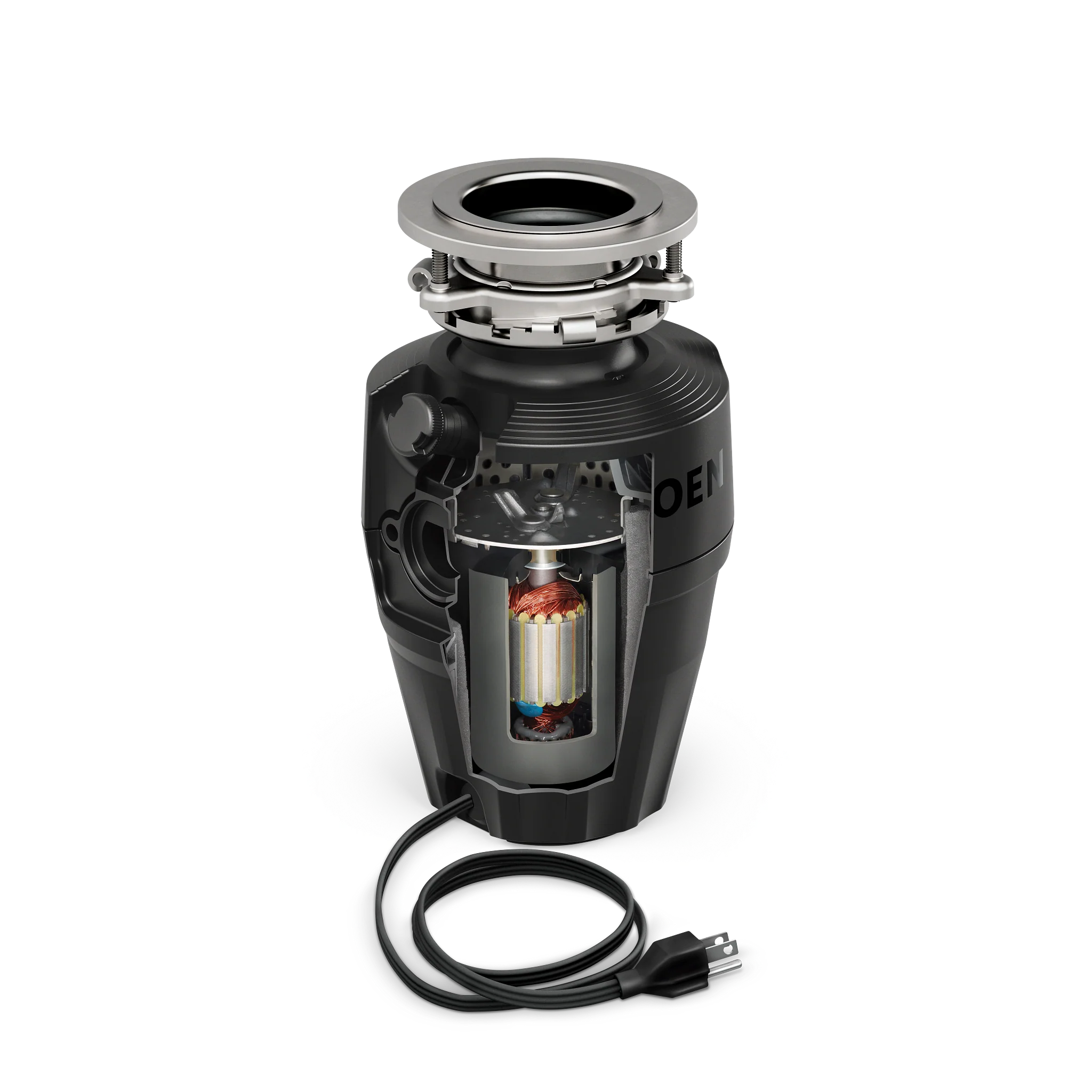 MOEN Host Series 3/4 HP Continuous Feed Space-Saving Garbage Disposal with Sound Reduction and Universal Mount, EX75C - Image 6