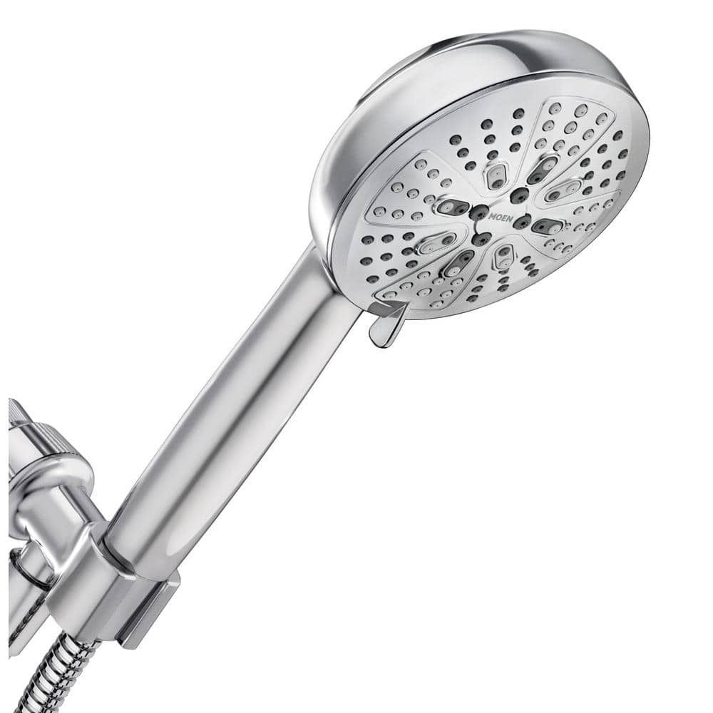 Moen HydroEnergetix 8-Spray 5 in. Wall-Mount Handheld Adjustable Shower Head, Chrome - Image 4